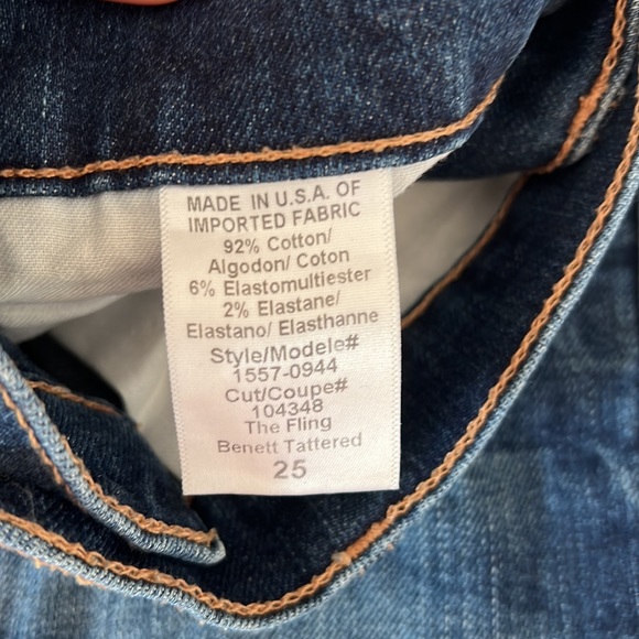 Current/Elliott The Fling Benett Tattered jeans - Picture 3 of 5